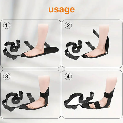 Foot Stretching Trainer Band, Fascia Stretcher Yoga Strap Belt, Leg and Foot Exerciser Accessories