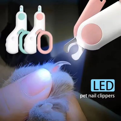 LED Light Pet Nail Clipper & Trimmer Kit for Cats and Dogs