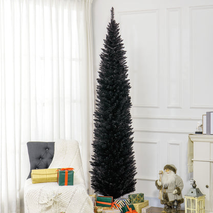 Artificial Christmas Tree Indoor Realistic Holiday Decoration, Black