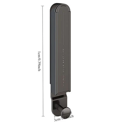 No Drilling Foldable Aerospace Aluminum Clothes Drying Rack For Balcony And Indoor Windows 4