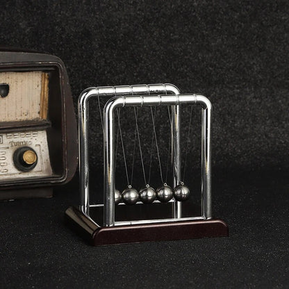 Newtons Cradle Balance Steel Ball Pendulum Desktop Toys Physics Science Stress Relief Gift 3