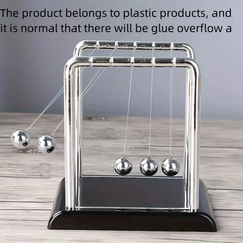 Newtons Cradle Balance Steel Ball Pendulum Desktop Toys Physics Science Stress Relief Gift 7