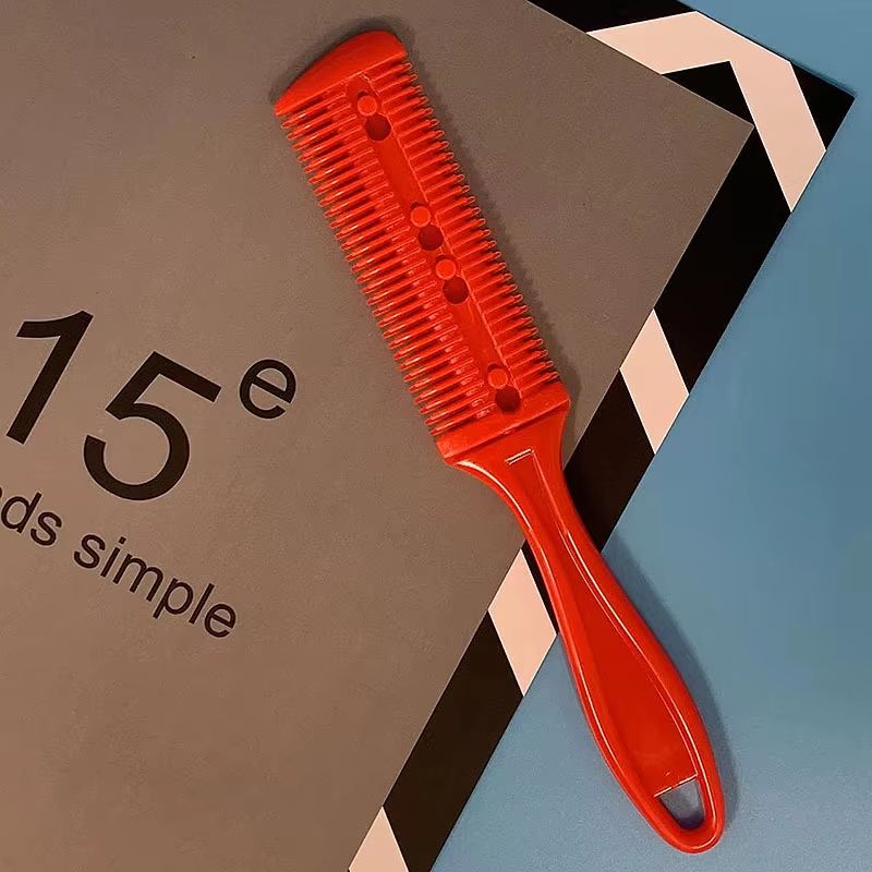 Hair Cutting Comb With Razor Blades Thinning And Trimming Tool For Home And Salon Styling 14