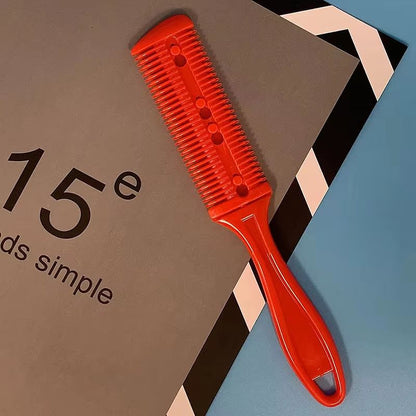 Hair Cutting Comb With Razor Blades Thinning And Trimming Tool For Home And Salon Styling 14