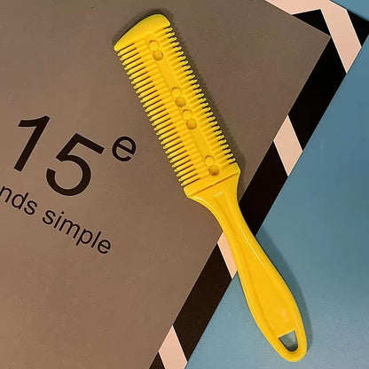 Hair Cutting Comb With Razor Blades Thinning And Trimming Tool For Home And Salon Styling 15