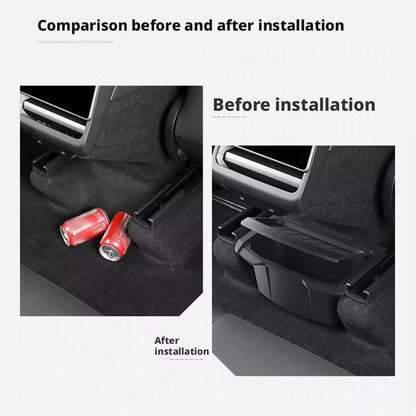 TPE Rear Seat Organizer Box For Tesla Model Y Juniper 2025UP 5