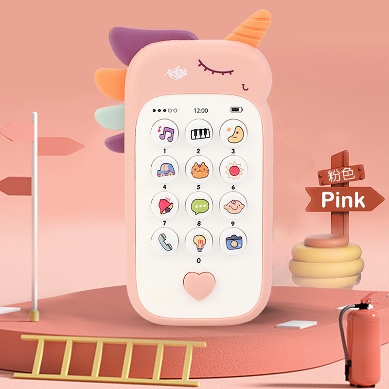 Simulation Phone Baby Toy Music Sound Infant Learning Teether 4