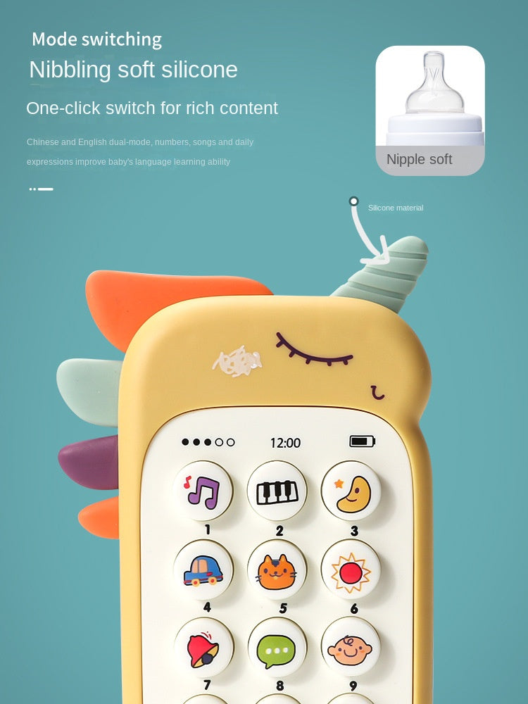 Simulation Phone Baby Toy Music Sound Infant Learning Teether 3