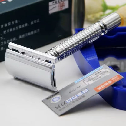 Folding Double Edge Safety Razor For Men With 10 Stainless Steel Blades 5
