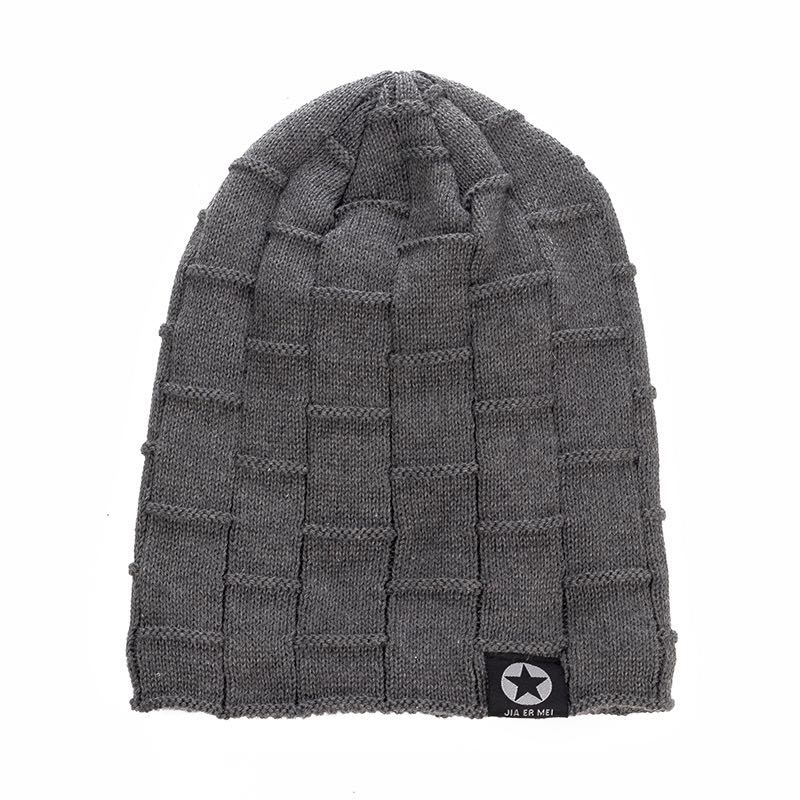 Knit Wool Warm Winter Hat, New Unisex Fleece Lined Beanie Hat, Thick Soft Stretch Hat for Men and Women