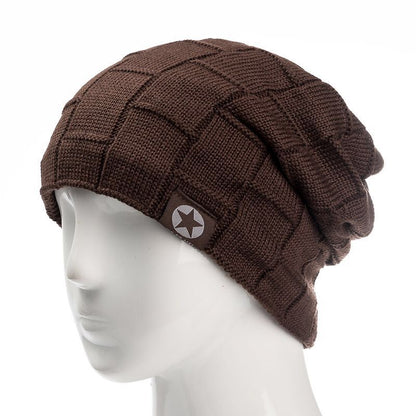 Knit Wool Warm Winter Hat, New Unisex Fleece Lined Beanie Hat, Thick Soft Stretch Hat for Men and Women