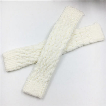 New Women Autumn Winter Leg Warmers Hemp Flowers Knee Pad Leg Warmer For Sports Safety 5