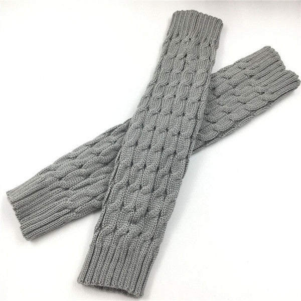 New Women Autumn Winter Leg Warmers Hemp Flowers Knee Pad Leg Warmer For Sports Safety 6