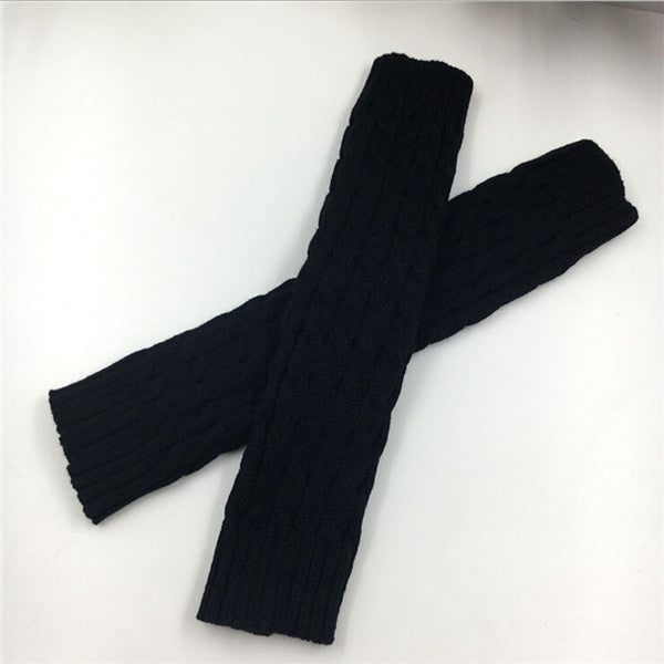 New Women Autumn Winter Leg Warmers Hemp Flowers Knee Pad Leg Warmer For Sports Safety 9