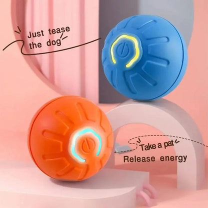 Smart USB Rechargeable Dog Toy Ball  Automatic Rolling  Bouncing Motion  Interactive Chew Toy For A