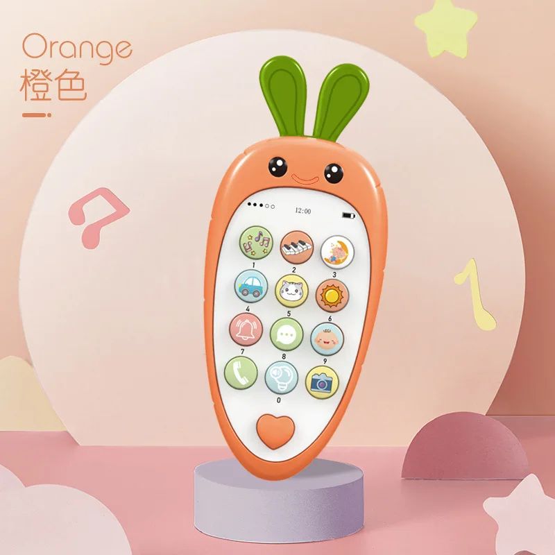Simulation Phone Baby Toy Music Sound Infant Learning Teether 12