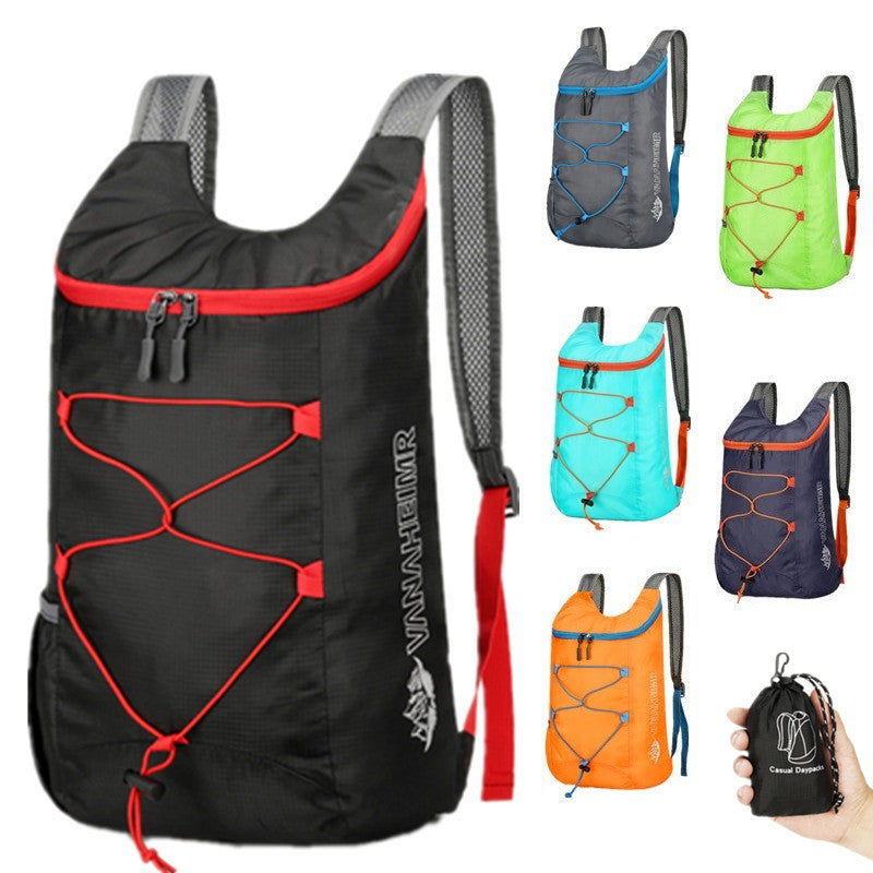 Outdoor Sports Backpack Lightweight Waterproof Nylon for Hiking Camping Travel