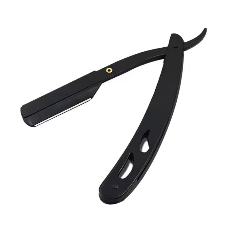 Stainless Steel Straight Razor For Men With Safety Beard Shaver And 10Pack Blades 6