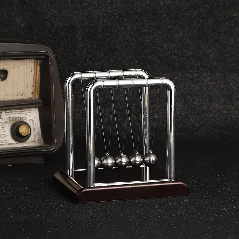 Modern Newton Cradle Metal Balance Balls Desk Toy 1