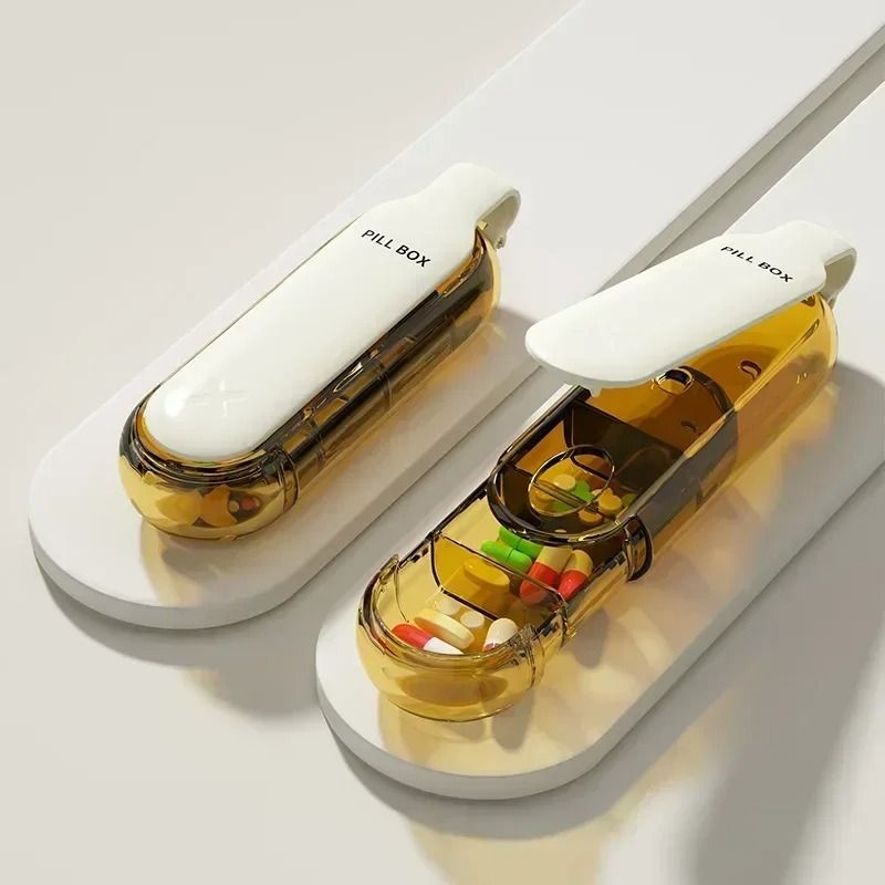 Portable 3 Slot Pill Storage Case For Travel And Daily Use 8