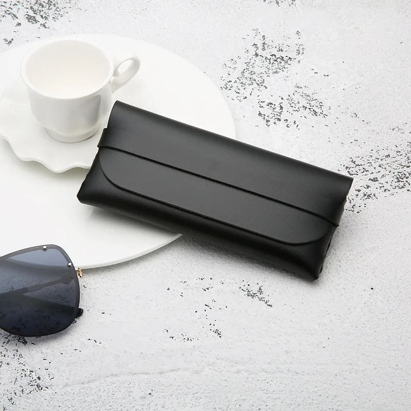 Soft Leather Glasses Case  Protective Minimalist Eyewear Pouch 3