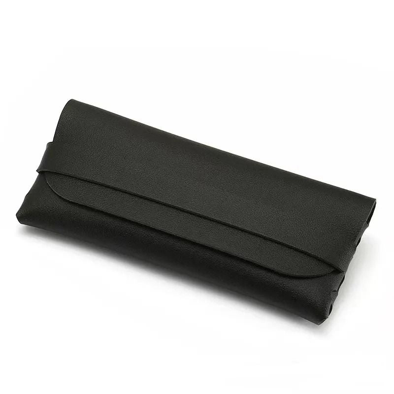 Soft Leather Glasses Case  Protective Minimalist Eyewear Pouch 5