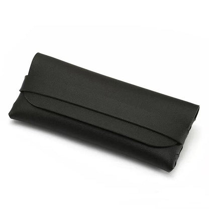 Soft Leather Glasses Case  Protective Minimalist Eyewear Pouch 5