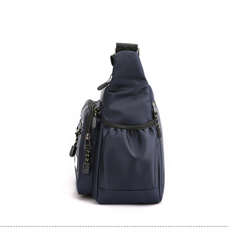Design Oxford Shoulder Bag Large Capacity Mens Casual Multilayer Pocket Fashion Single Shoulder Cro 4