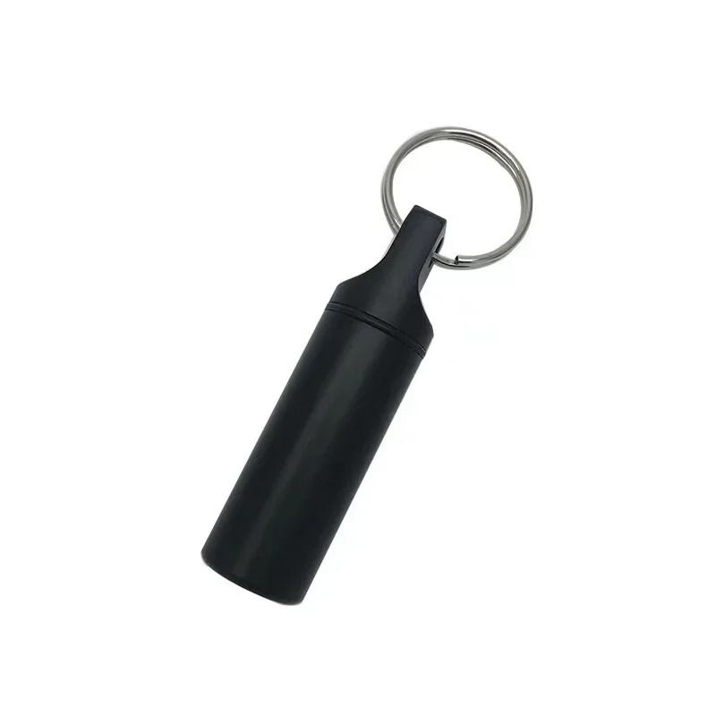 Aluminum Waterproof Pill Box Case With Keychain Storage For Vitamins And Daily Medication 6