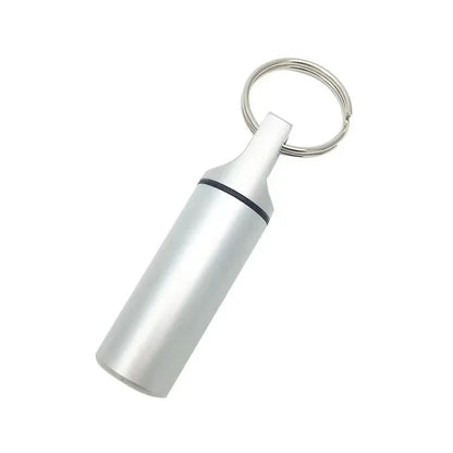 Aluminum Waterproof Pill Box Case With Keychain Storage For Vitamins And Daily Medication 8