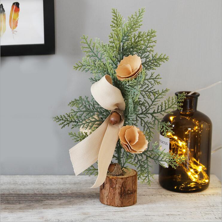 Mini Christmas Tree Ornament, Desktop Christmas Decoration for Holiday Party