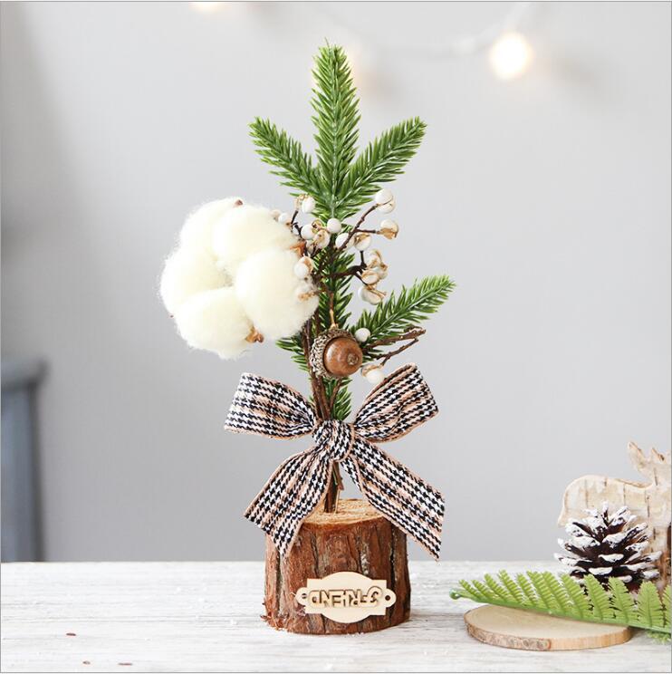 Mini Christmas Tree Ornament, Desktop Christmas Decoration for Holiday Party