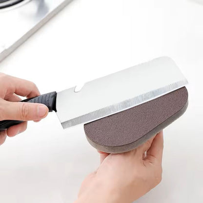 HeavyDuty Magic Emery Sponge Brush With Handle For Kitchen  Bath Cleaning 3