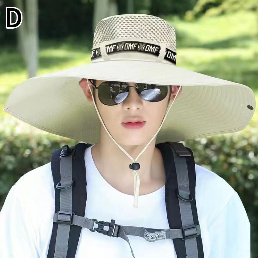 Maximum Protection Mesh Fisherman Hat Hiking, Breathable Fishing Caps Sun UV, Summer Large Sun Hat Men Women Outdoor