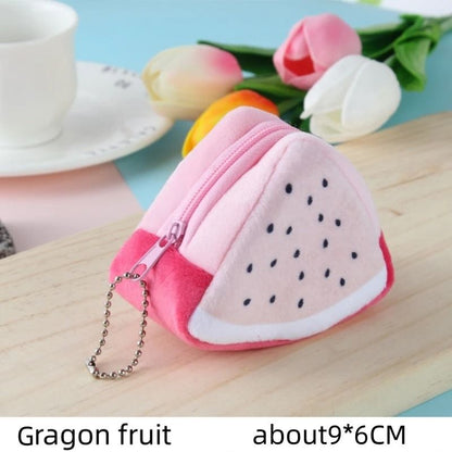 Fruit Plush Coin Purse  Cute 3D Mini Wallet For Kids And Adults 2