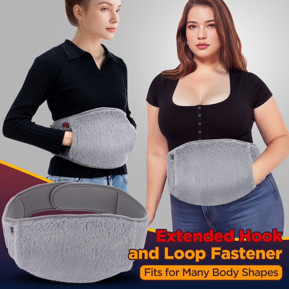 Electric Heating Pad for Abdominal, Menstrual Pain Relief Heated Therapy Belt, Cold-Proof Hand Warmer
