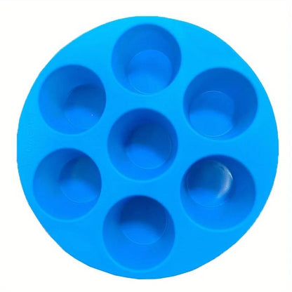 Silicone Egg Bite Mold For Air Fryer 7 Cup Non Stick Muffin And Snack Tray 9