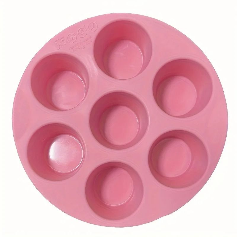 Silicone Egg Bite Mold For Air Fryer 7 Cup Non Stick Muffin And Snack Tray 10