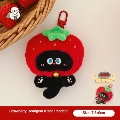 Cute Plush Kitten Keychain Pendant For Bags And Backpacks 10