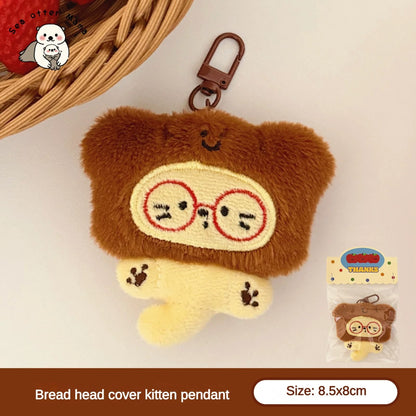 Cute Plush Kitten Keychain Pendant For Bags And Backpacks 12