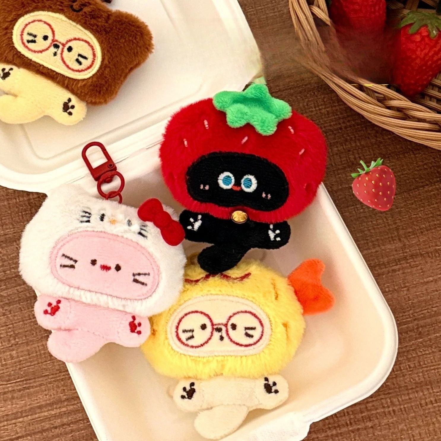Cute Plush Kitten Keychain Pendant For Bags And Backpacks 4