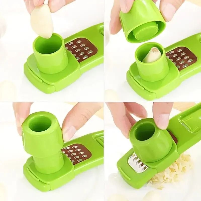 Mini Garlic Grinder Manual Garlic Press Kitchen Mashing Tool 4