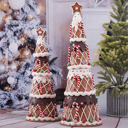 Candy Christmas Tree, Soft Clay Decoration Gift, Fairy Tale Fantasy Ornaments Desktop Mini Xmas