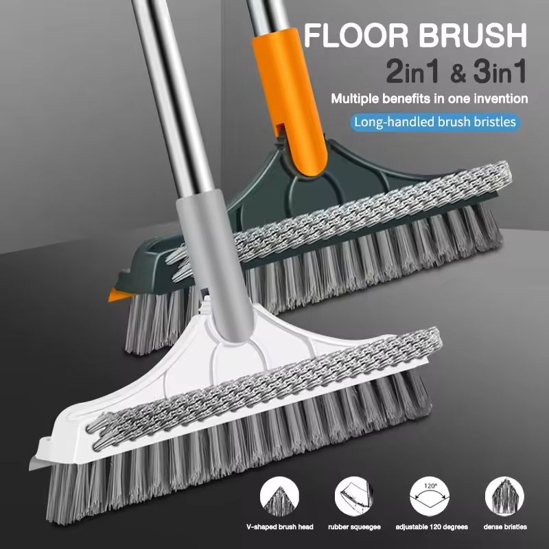 3in1 Long Handle Rotating Cleaning Brush For Bathroom Floor  Crevices 2