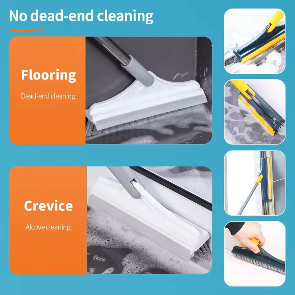 3in1 Long Handle Rotating Cleaning Brush For Bathroom Floor  Crevices 3