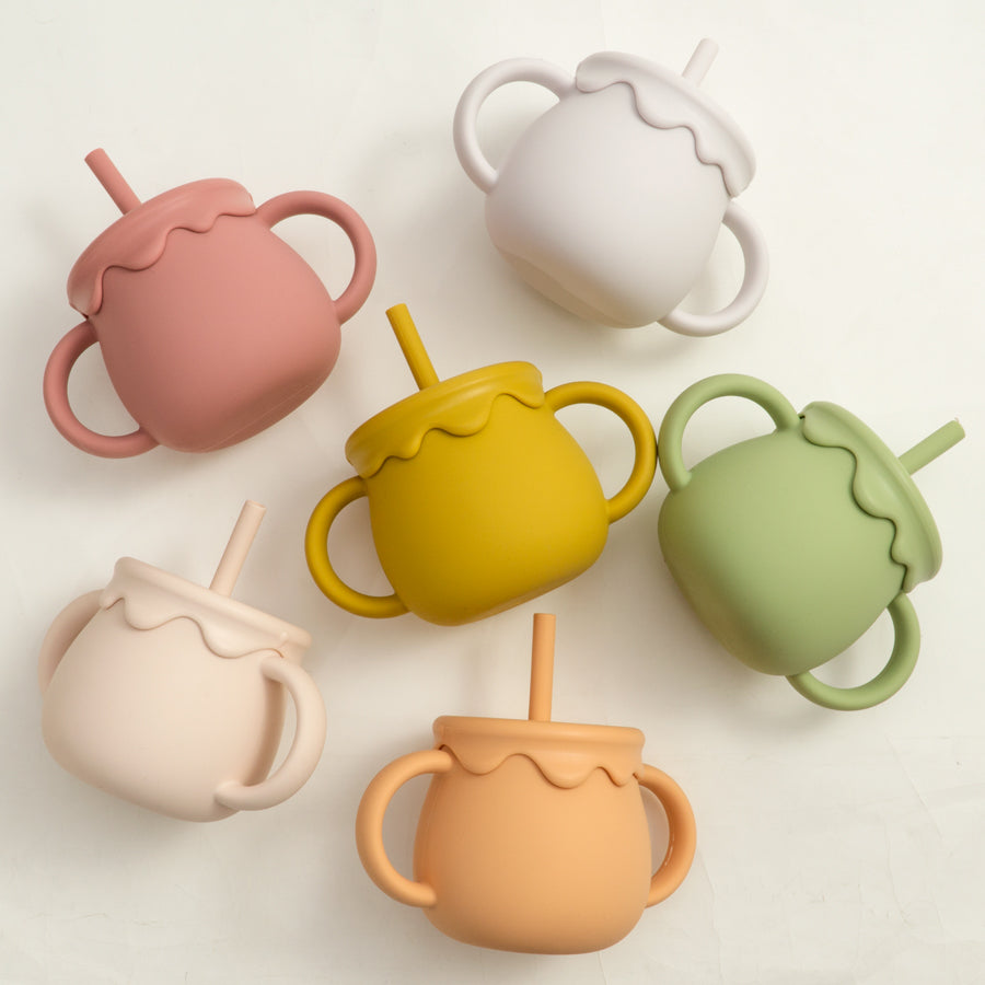 Snack Cup Toddlers Learning Cups, Baby Feeding Cups Portable Drinkware, Solid Food Container Sippy Cup Newborn Supplies