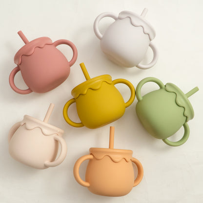 Snack Cup Toddlers Learning Cups, Baby Feeding Cups Portable Drinkware, Solid Food Container Sippy Cup Newborn Supplies