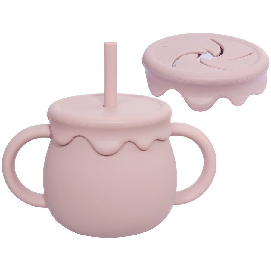Snack Cup Toddlers Learning Cups Baby Feeding Cups Portable Drinkware Solid Food Container Sippy Cu 4
