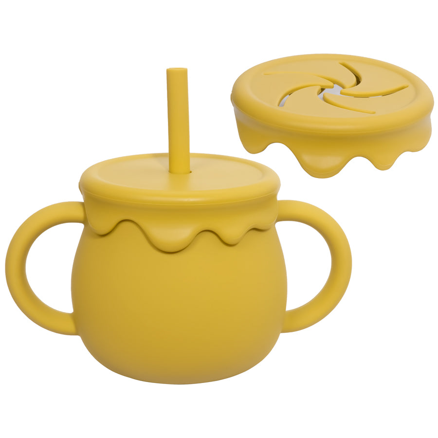 Snack Cup Toddlers Learning Cups Baby Feeding Cups Portable Drinkware Solid Food Container Sippy Cu 7