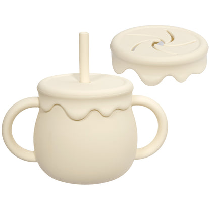 Snack Cup Toddlers Learning Cups Baby Feeding Cups Portable Drinkware Solid Food Container Sippy Cu 8
